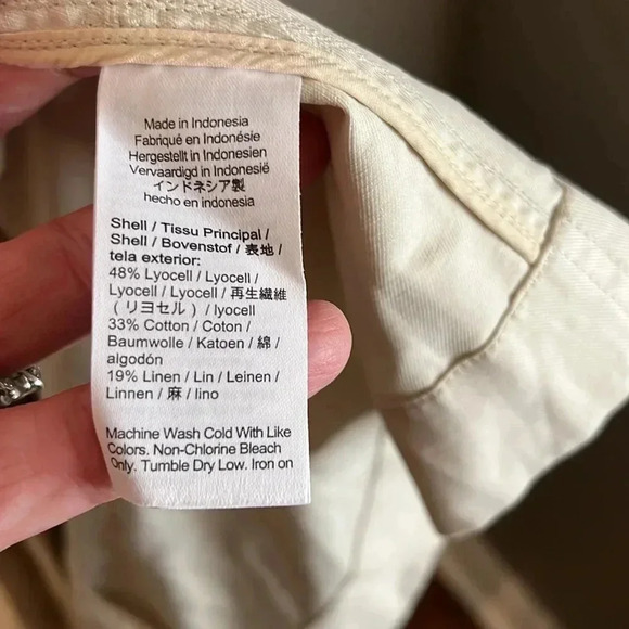 Madewell Belted Trench Coat in Drapey Twill in Muted Stone Size L NWT - Picture 12 of 13